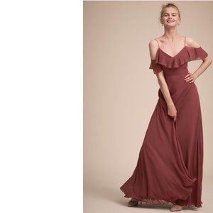 BHLDN Mila dress in cinnamon rose